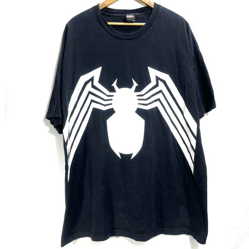 ■ 00s MARVEL マーベル Venom ヴェノム ロゴ Tシャツ サイズ2XL ブラック アメカジ DC Comic アメコミ スパイダー スパイダーマン 蜘蛛 ■