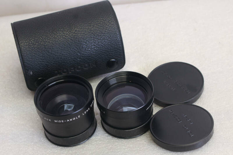 送料520円。現状品。TOPCON TOKO AUX WIDE-ANGLE LENS 35mmF4 65mmF4レンズ。管理B24