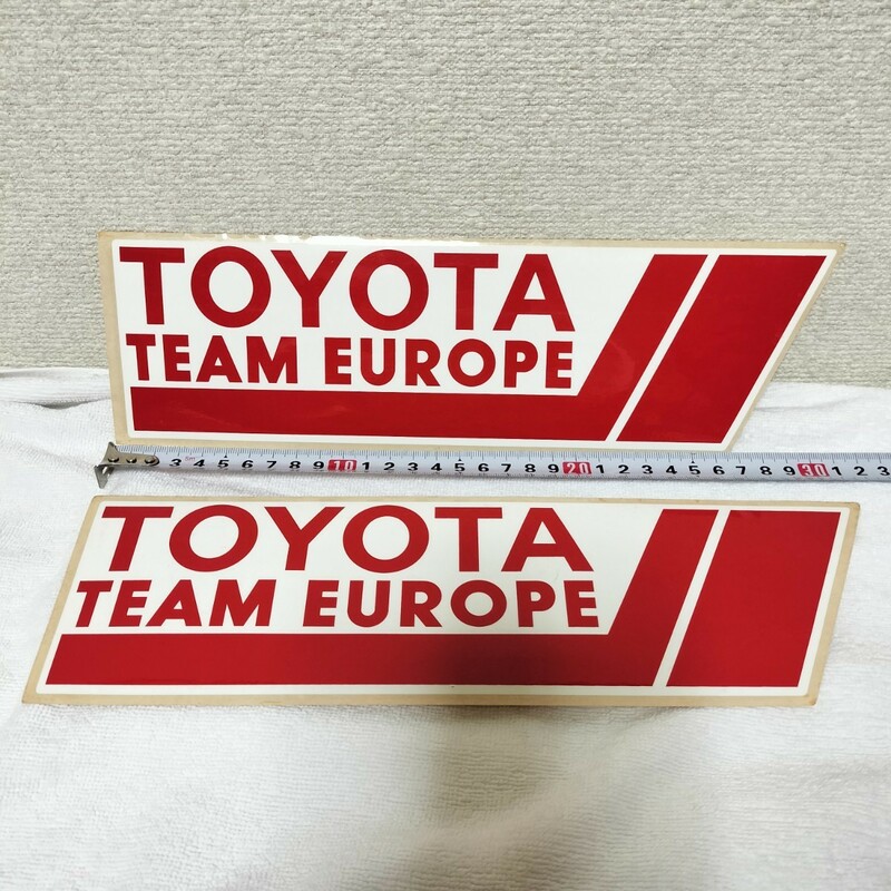 当時物 TTE TOYOTA TEAM EUROPE ステッカー2枚 セリカなどに