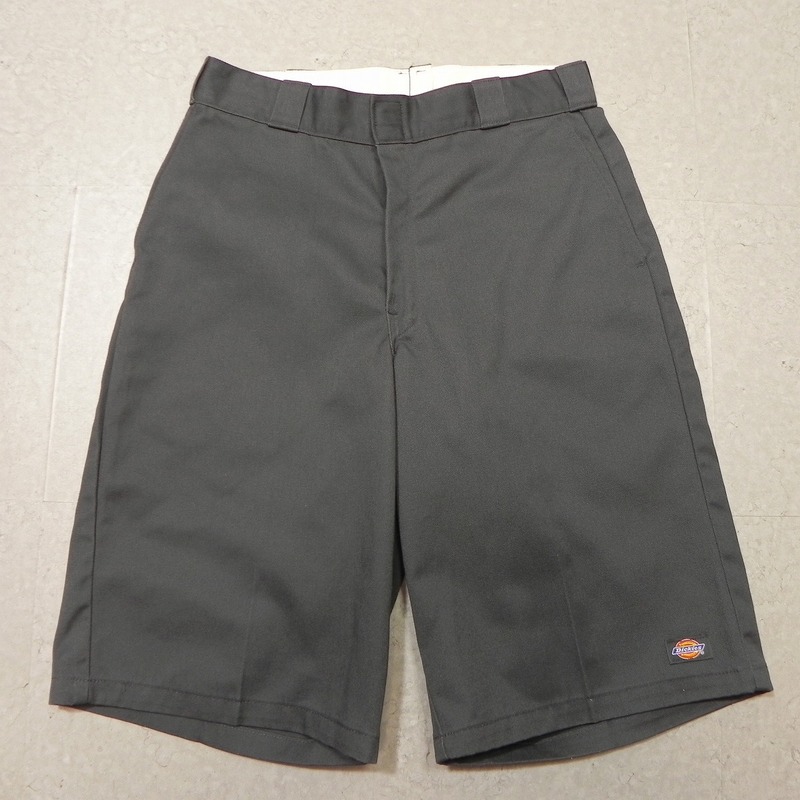 j353★ 90s ビンテージ USA製 Dickies ディッキーズ 42274CH ショーツ ワークパンツ チャコール系 size.32 即決★