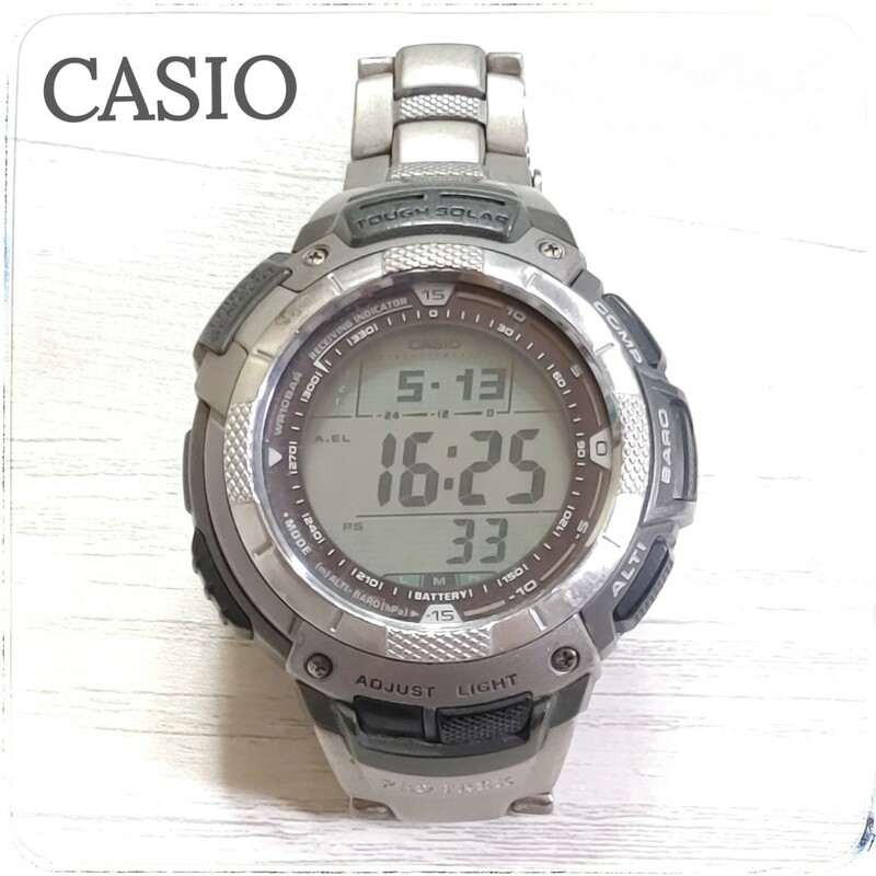 ★電池切れました★ 大人気　CASIO カシオ プロトレック prw-1000TJ メンズ 電波 ソーラー 腕時計 送料無料　