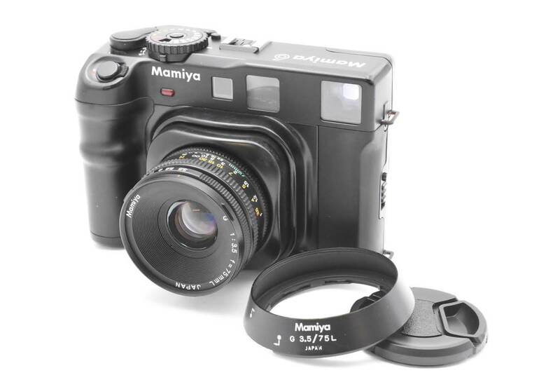マミヤ New Mamiya 6 フィルムカメラ ブラックボディ + G 75mm F/3.5 L レンズ (t3362)