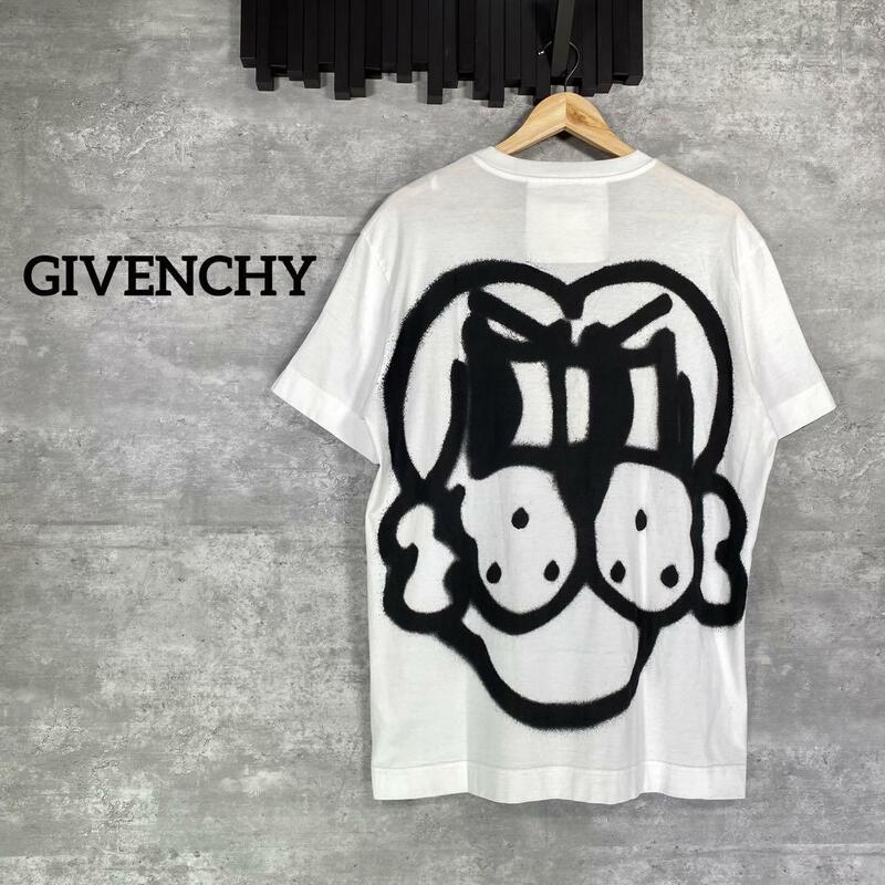 『GIVENCHY』ジバンシー (XL) スプレードックプリントTシャツ