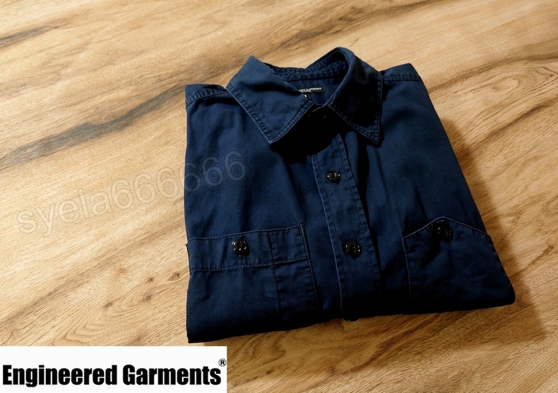 Engineered Garments☆ワークシャツ☆コットンツイル☆サイズS ネイビー☆エンジニアードガーメンツ