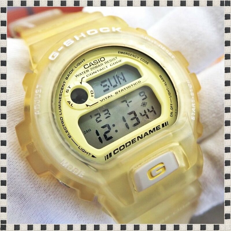 【 美品 】 カシオ G-SHOCK DW-6910K イルクジ 第6回 国際イルカ・クジラ会議 50mm メンズ 腕時計 Gショック CASIO