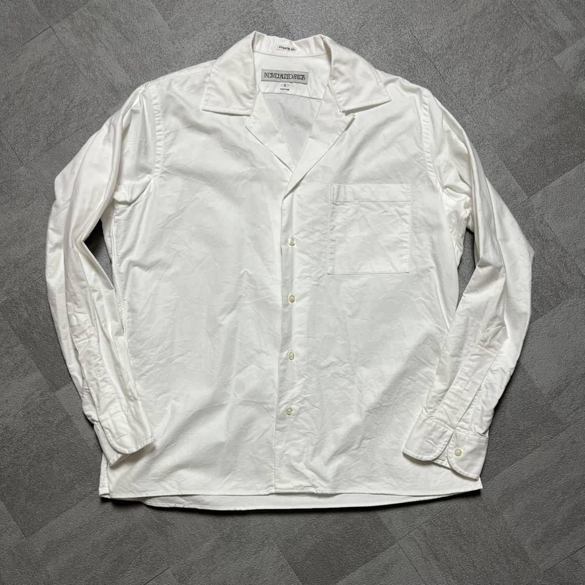 INDIVIDUALIZED SHIRTS/インディビジュアライズドシャツ/オープンカラー/開襟シャツ/アスレチックフィット/Sサイズ