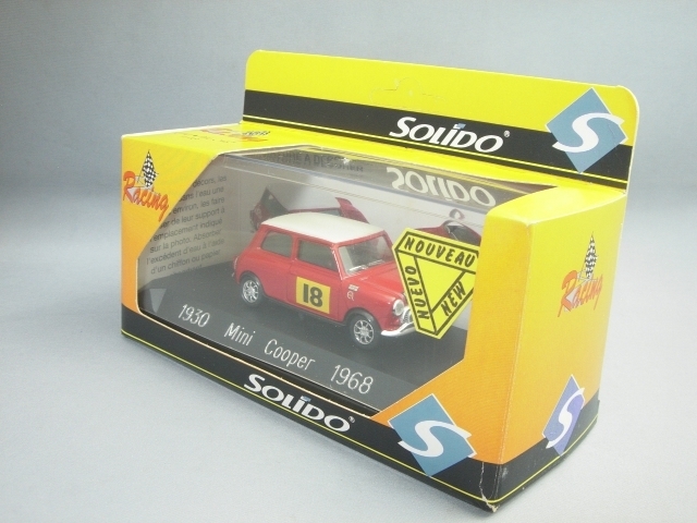 SOLIDO 1/43 MINI COOPER 1968 RALLY #18　ミニクーパー ラリー【撮影使用品】1990年代発売モデル