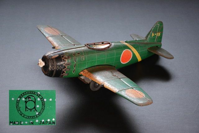 古いブリキ玩具 零戦 P・M・A MADE IN JAPAN 検索用語→B昭和レトロゼロ戦0戦ゼロファイター零式艦上戦闘機おもちゃ