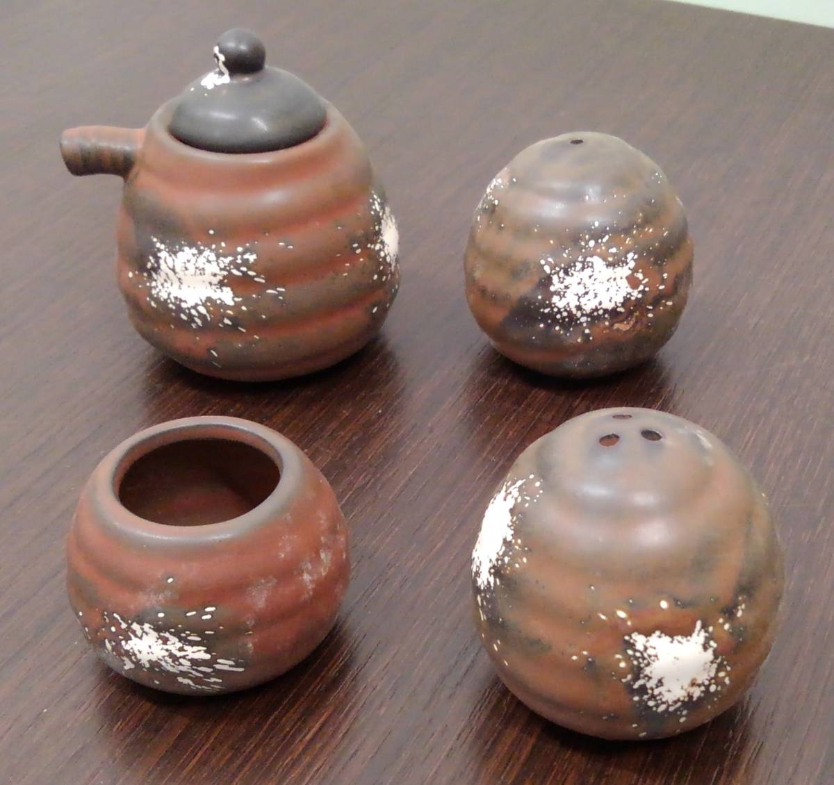 【7700AE】1円出品 卓上調味料揃い セット 花田勝 はなだまさる CHANKODINING 若 ちゃんこ ダイニング 陶器 現状品 2点まで同梱可