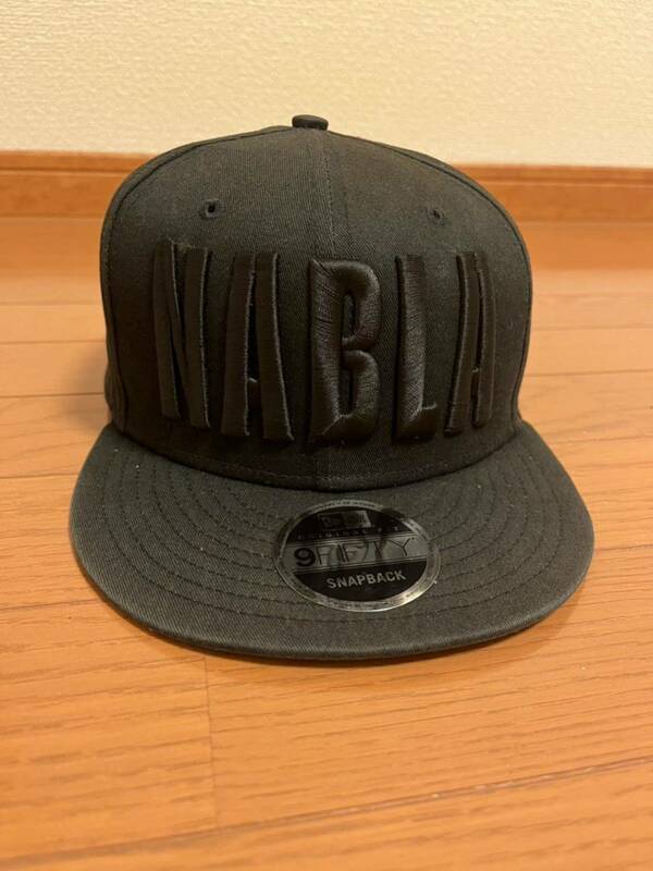 希少　NABURA JAPAN/ナブラ ジャパン NEW ERA×NABURA 9FIFTY ニューエラ　フラットバイザーキャップ　ブラック×ブラック