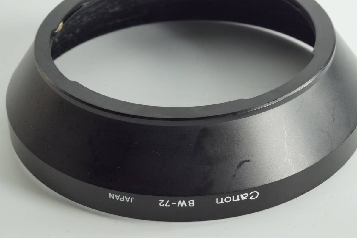 影RG【並品】Canon BW-72 キャノン NewFD20-35mm F3.5L NewFD 17mm F4 NewFD 24mm F1.4L 用 レンズフード