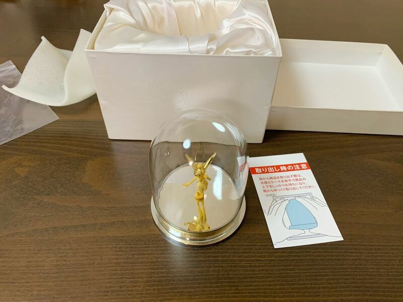 希少 純金 Disney Tinker Bell オブジェ K24 999.9 刻印 飾物 ケース 箱付き ディズニー ティンカー ベル 妖精 ゴールド 天然 ダイヤモンド