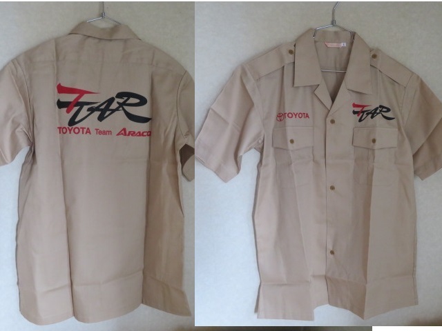 未使用　TTAR　TOYOTA team　ARACO　トヨタチームアラコ　作業服　ユニフォーム　パリ～ダカール