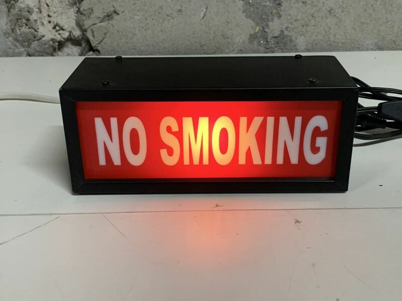 NO SMOKING アメリカンサインランプ　送料無料