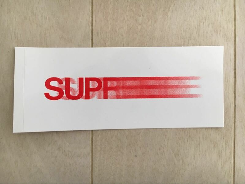 Supreme Sticker motion logo 白 新品未使用 シュプリーム モーション ロゴ ステッカー