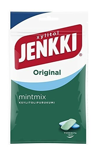 クロエッタ イェンキ　オリジナル　ミントミックス味　キシリトール　ガム　100g×１袋　Cloetta Jenkki 北欧のガムです