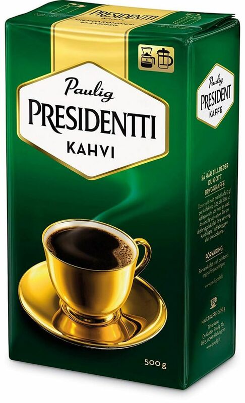 PAULIG PRESIDENTTI パウリグ プレジデント　コーヒー 500g 4袋 ( 2kg ) PAULIG - PRESIDENTTI 　フィンランドのコーヒーです