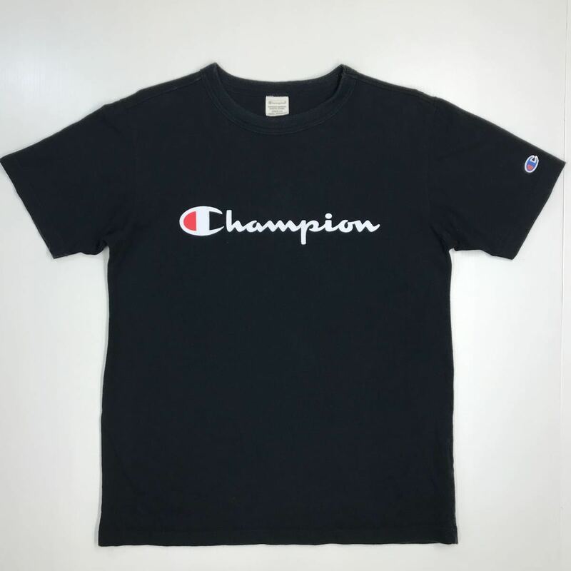 champion チャンピオン　半袖Tシャツ　ブラック　メンズ　Mサイズ　ロゴプリント　28-186a