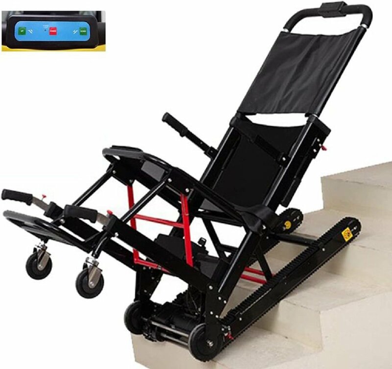 大人気 電動クライミング階段車椅子折りたたみ式自動電動車椅子階段昇降機、障害者や高齢者に最適、高性能13.6 Ahリチウム電池 S1047