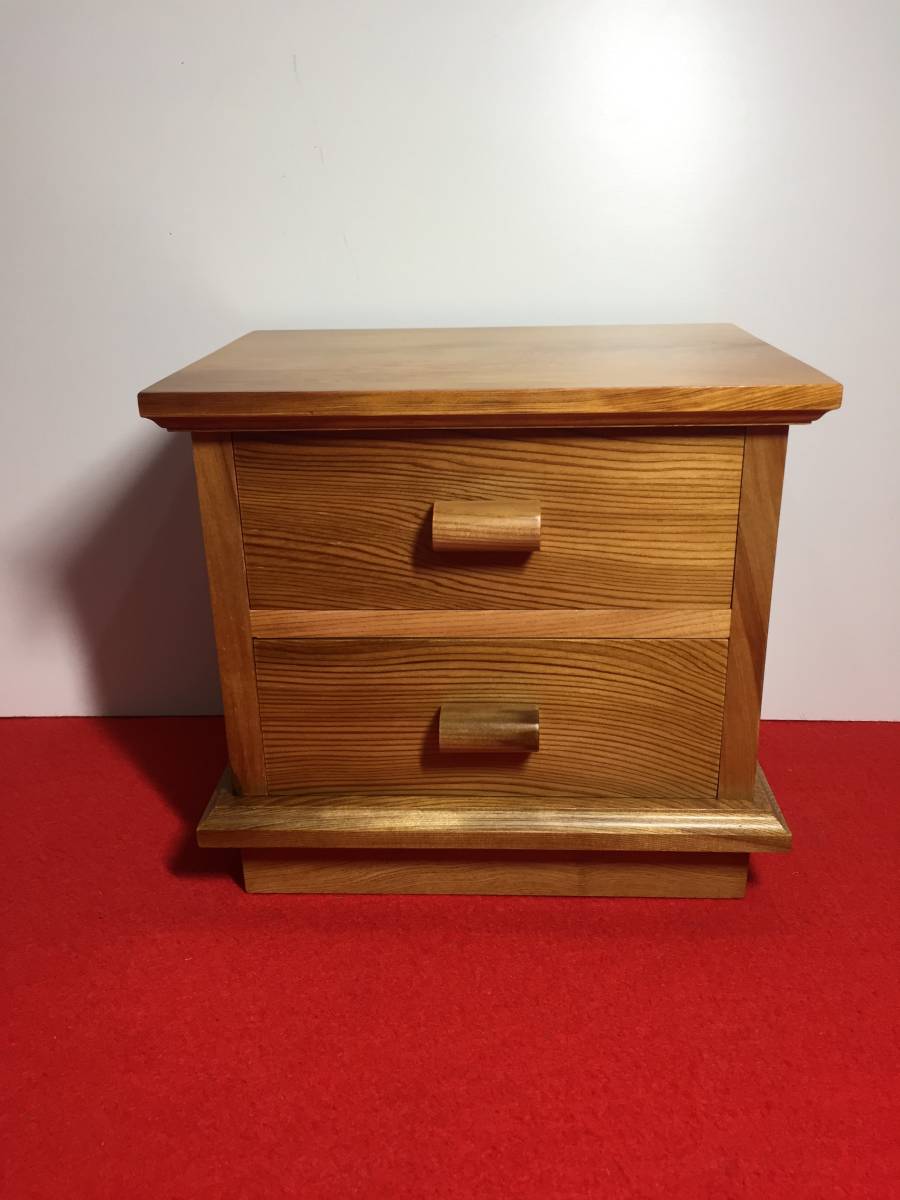 33 2段小物入れ 銘木屋久杉工芸品 インテリア家具 世界遺産