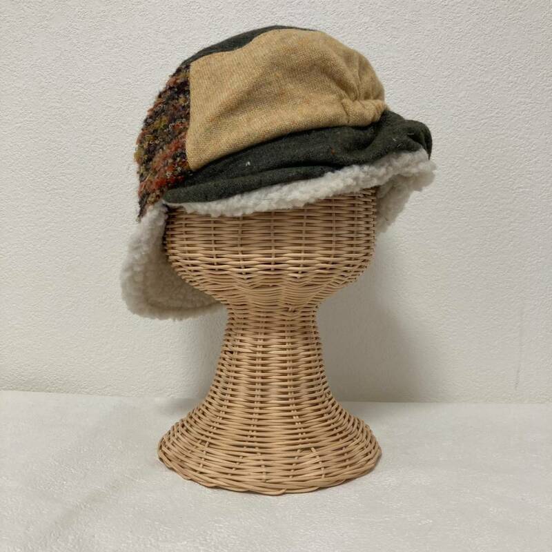 ◆お洒落な逸品◆PHENIX/フェニックス 耳当て付き 帽子 ボア 防寒 カーキ メンズ L ON3697 　ボアハットスキー　帽子　ニット帽