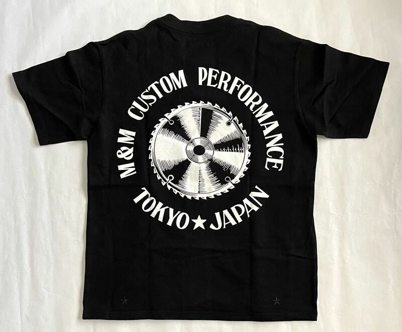 M&M CUSTOM PERFORMANCE Tシャツ サイズM チップソー 工具 黒 BLACK ブラック NUTS ART WORKS 肉厚ボディ 完売品