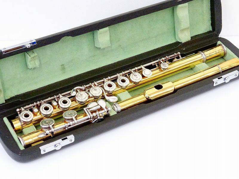 ♪♪FMC Flute Masters Aタイプ フルート K18金製 刻印有 フルートマスターズ ケース付♪♪009076001m♪♪