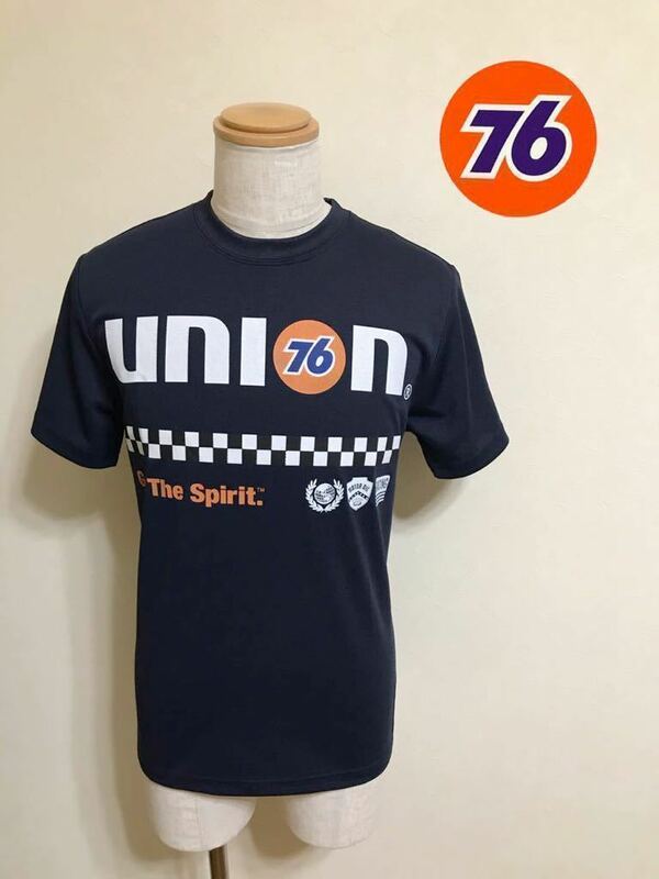 【新品】 Lubricants Union 76 ルブリカンズ クルーネック ドライ Tシャツ 吸汗速乾 トップス サイズL 半袖 ネイビー 10211