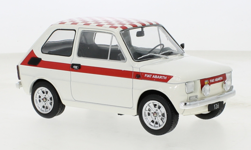 1/18 フィアット アバルト 白 ホワイト Fiat 126 Abarth-Look white 1972 1:18 新品 梱包サイズ80
