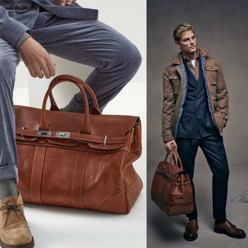 定価65,8万 BRUNELLO CUCINELLI ブルネロクチネリ ウィーケンダー バッグ ボストンバッグ トラベルバッグ バーキン型 現行品