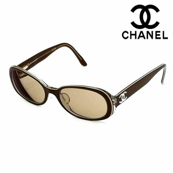 CHANEL/シャネル 度入りサングラス アイウェア 3121－Ｈ Ｃ.951 52□17 135 ブラウン系