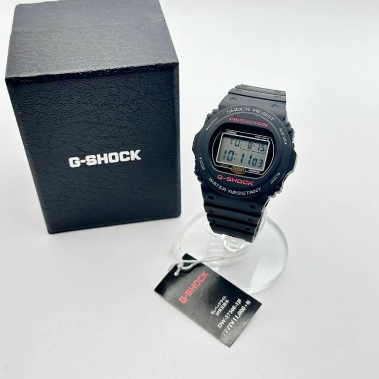 5-44 未使用 国内 復刻 CASIO カシオ G-SHOCK Gショック スティング モデル DW-5750E-1JF ブラックデジタル ウォッチ 腕時計