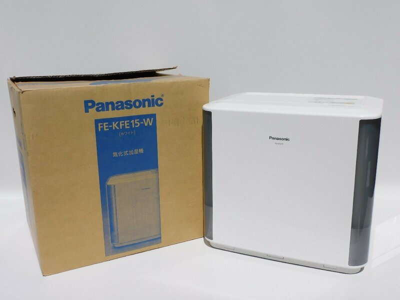 【大容量25畳～42畳/送料無料/N】Panasonic 大型加湿器 FE-KFE15 気化式 ダブルタンク 10年交換不要 箱/説明書付き 中古