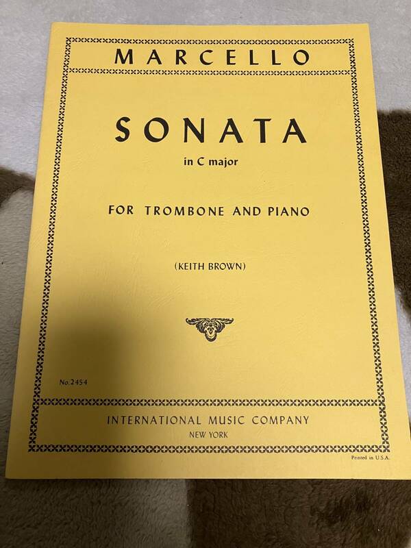 Marcello,B. マルチェッロ（ベネデット） Sonata in C ソナタ　ハ長調 校訂/編曲: K. Brown
