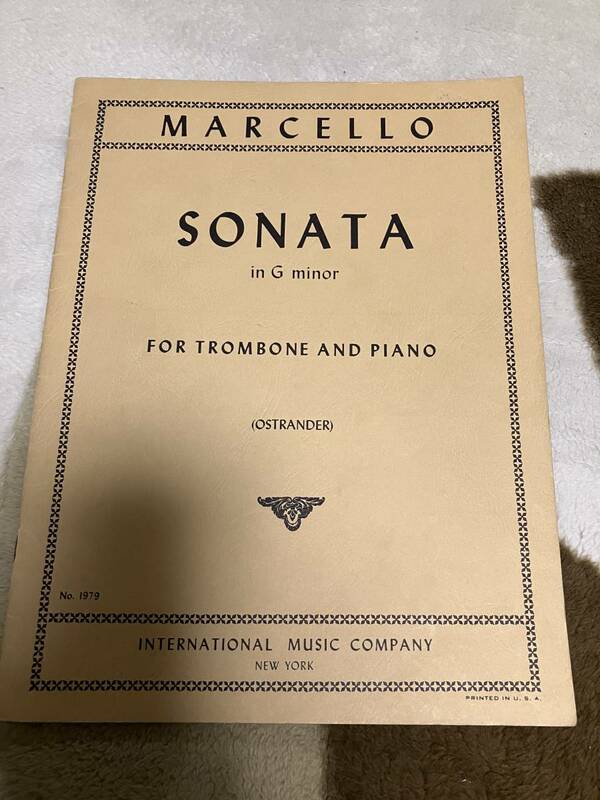 Marcello,B. マルチェッロ（ベネデット） Sonata in g minor ソナタ　ト短調 校訂/編曲: A. Ostrander