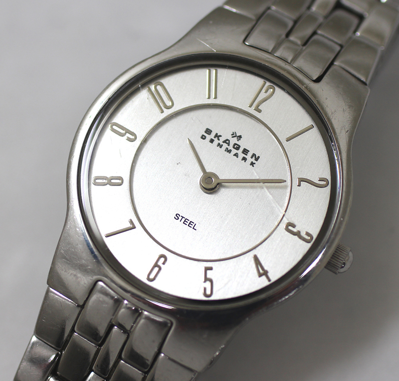 【SKAGEN】スカーゲン　レディース　クォーツ　腕時計　電池交換済み　20230824