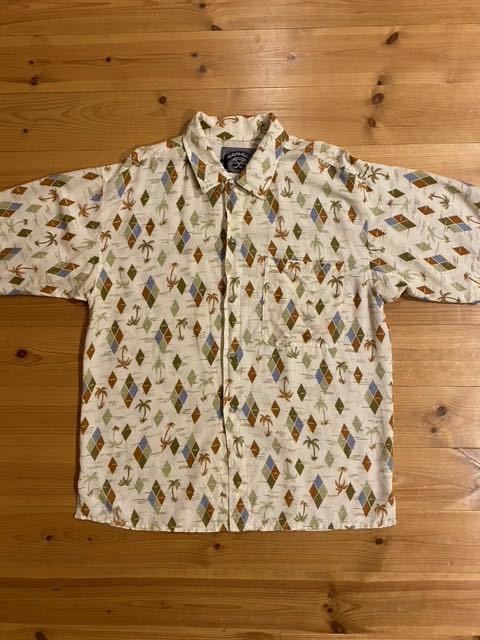 90's GRAMiCCi/グラミチ Vintage S/S Shirt/ヴィンテージ 半袖シャツ Palm Tree/パームツリー ヤシの木 / クライミング 登山