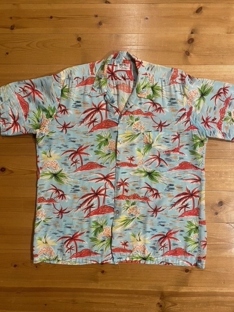 60’s NATIONAL SPORT SHIRTS by Manhattan Vintage S/S Hawaiian/Aloha Shirt/ヴィンテージ ハワイアンシャツ/アロハシャツ ジャマイカ製