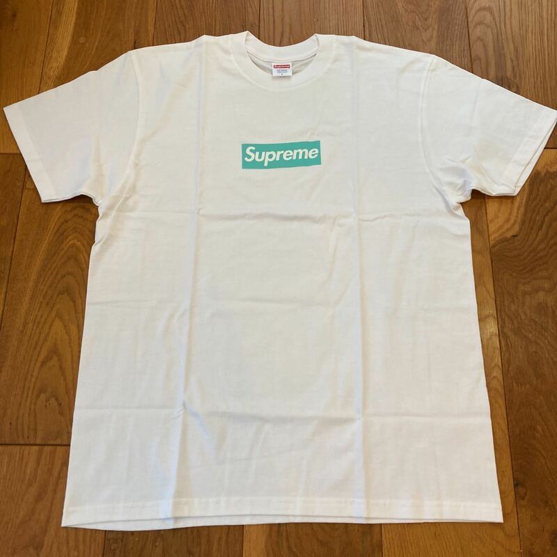 入手困難 supreme tiffany ボックスロゴ 半袖Tシャツ Lサイズ 新品未使用 box logo ティファニー tiffany&co 21fw