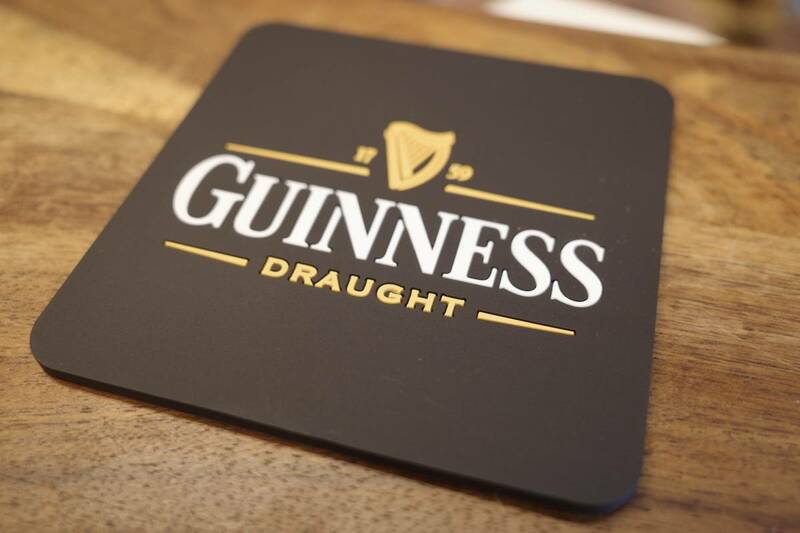 新品 GUINNESS ギネスビール　ラバーコースター 店舗 ラバーマット お酒 カウンター インテリア アメリカ　コースター