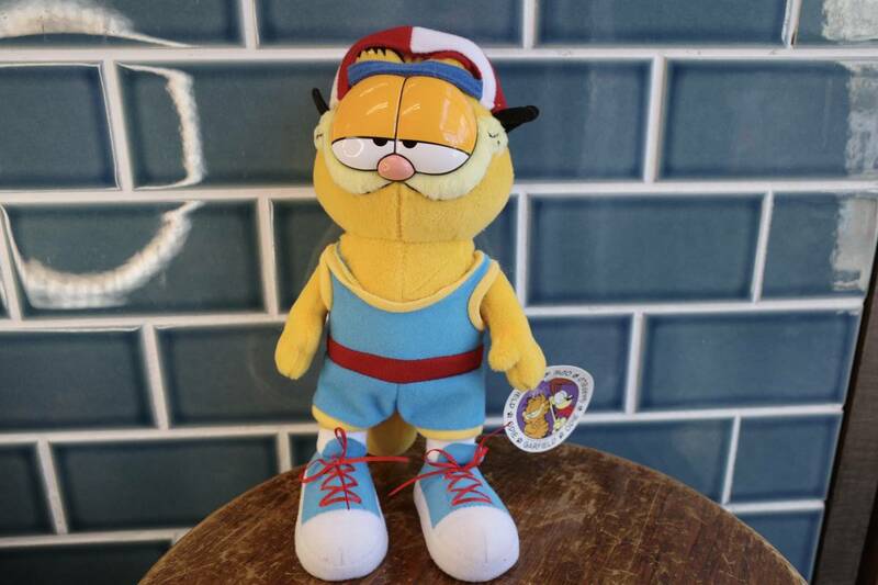 デッドストック　Garfield ガーフィールド　PLUSH プラッシュ　バスケットボール　トイ　古着　アメリカン雑貨　インテリア