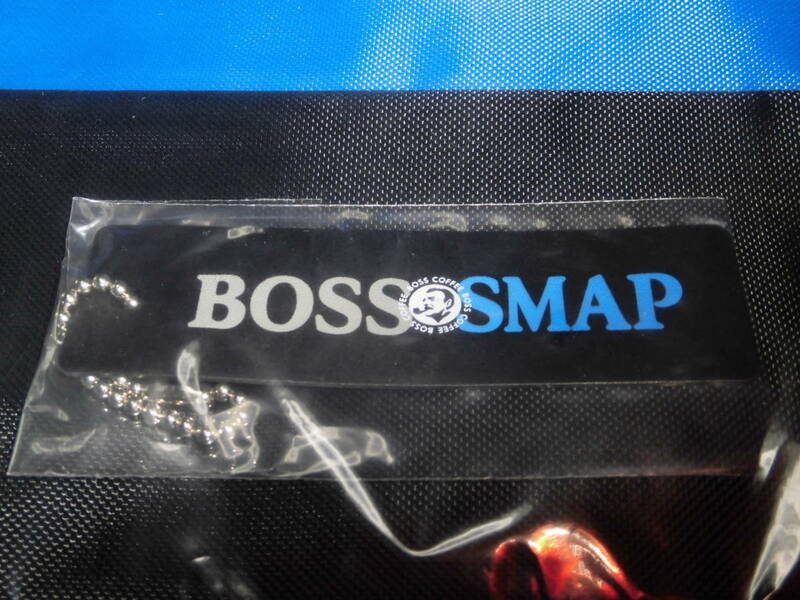 非売品 BOSS SMAPボス オリジナル トートバッグ スマップ ( ボールチェーン付きタグ )　サントリーコーヒーボス