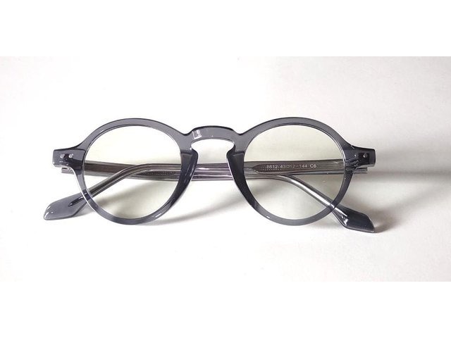 Round Spirit ラウンド スピリット クリアグレー 丸メガネ 01