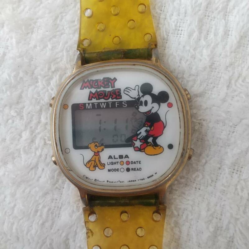 ALBA ミッキーマウス デジタル 腕時計