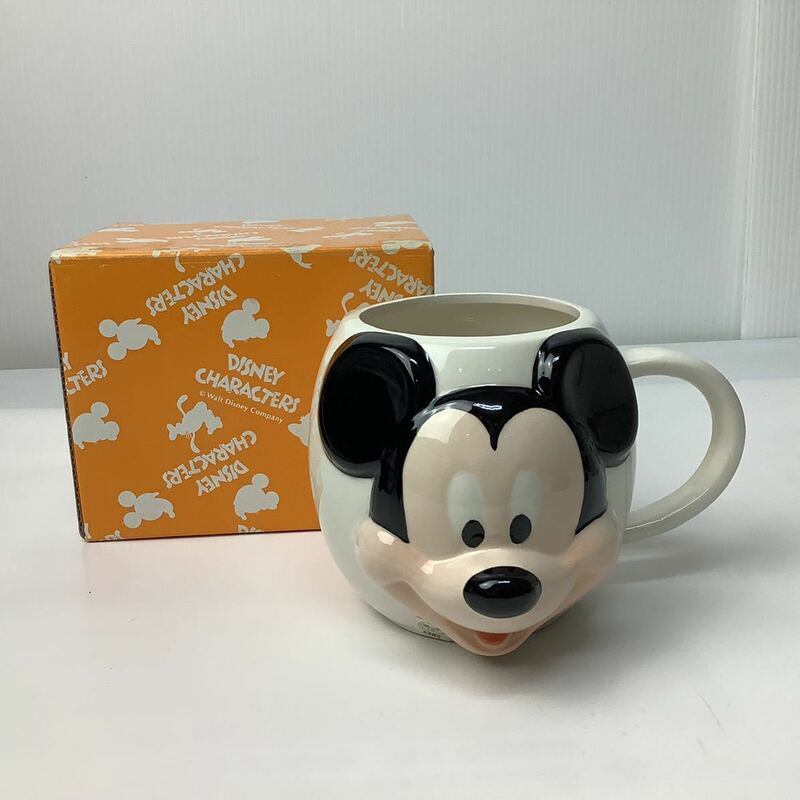 Disney ミッキーマウス フェイスマグカップ sango レトロ 【Y1007】