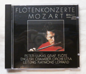 CD 初期盤 '87年 Fltenkonzerte Mozart Peter-Lukas Graf Raymond Leppard 三洋電機プレス MANUFACTURED BY SANYO JAPAN