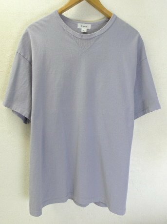 ◆tone トーン クルーネック ヘビーウエイト　オーバーサイズ Tシャツ ラベンダー系 サイズ2 美 日本製