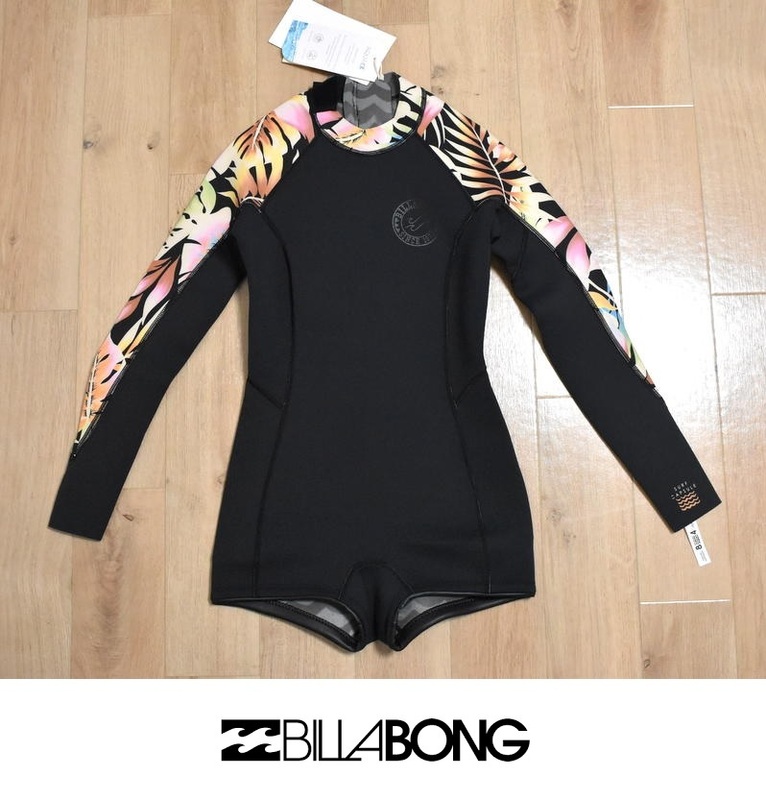 【送料無料】新品 BILLABONG ビラボン 2mm バックジップ ロングスリーブスプリング ウェットスーツ L 定価22000円 BC013-882 KVD6 ★