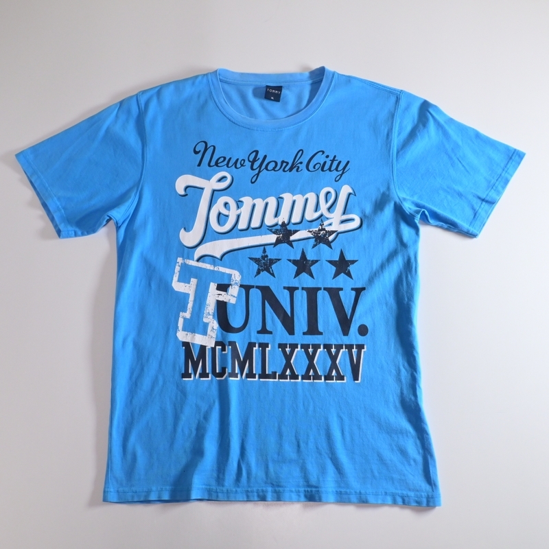 SC TOMMY 水色 Tシャツ メンズXL