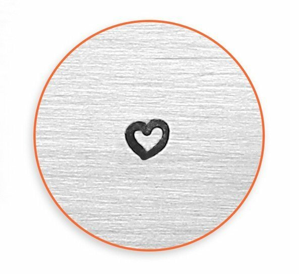 彫金刻印 Heart Outline, 2.5mm＊小さなハートのデザイン　革細工/レザークラフトにも　インプレスアート　道具 工具 ツールImpressArt